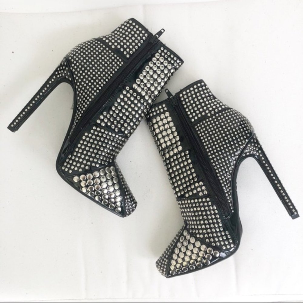 Jeffrey Campbell Gauntlet Bootie Studded Booties 5 - Picture 4 of 8